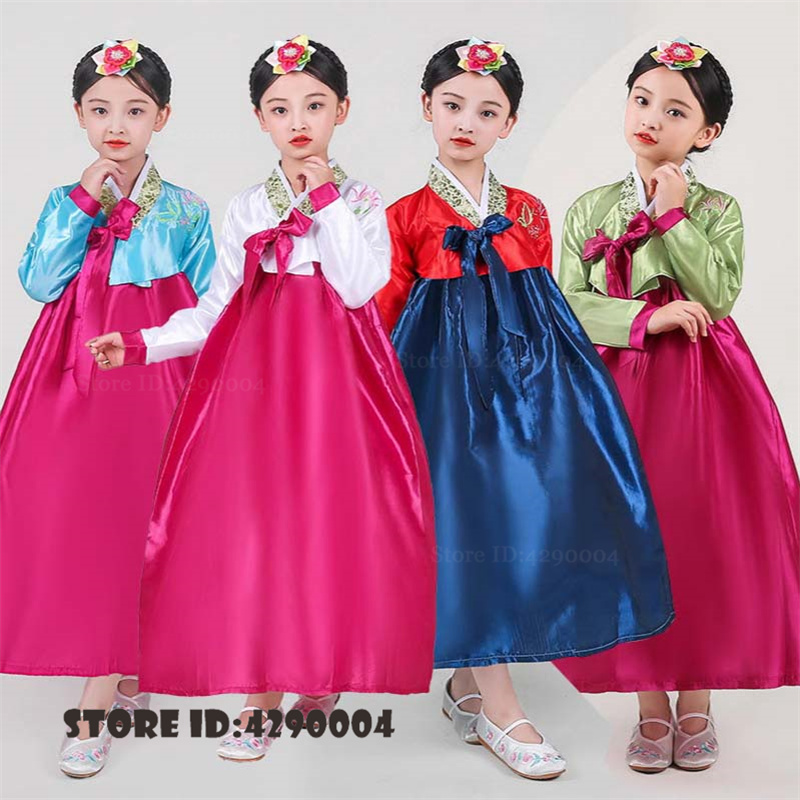 Korean Girl Lifestyle - Abito tradizionale Hanbok per bambini, costume
